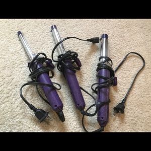 3 sets of curlers for different size of curls